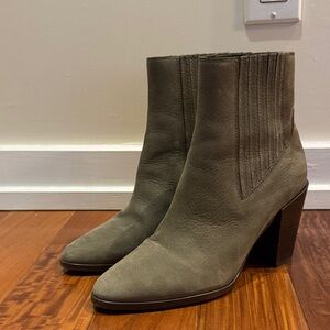 Rag & Bone Rover High Boot Chelsea Ankle Boot in Olive Night Nubuck